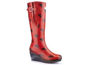 Adjustable Calf Wedge Wellies from Fashion Conscience