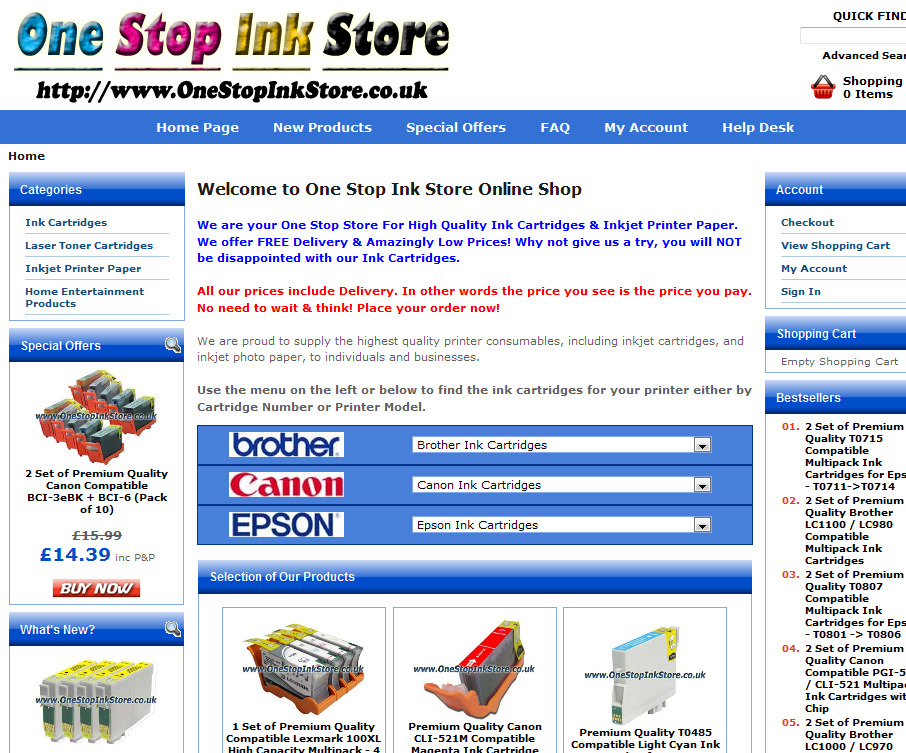 One Stop Ink Store