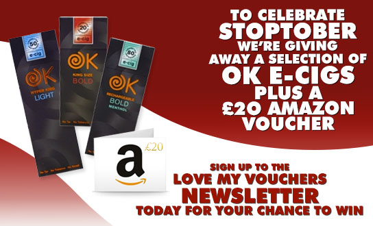 Stoptober Competition from OK Cigs and Love My Vouchers